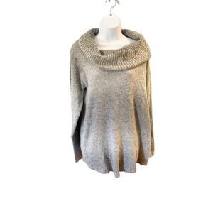 NWT Apt. 9 Cowl Neck Sweater Gray Size Large